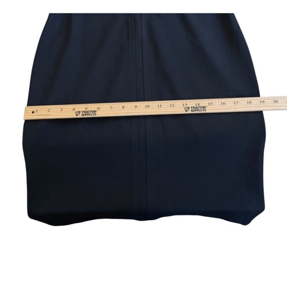 $120 Neiman Marcus Women's Black‎ Stretch Cap Sleeve Sheath Dress Size Medium - Picture 9 of 11